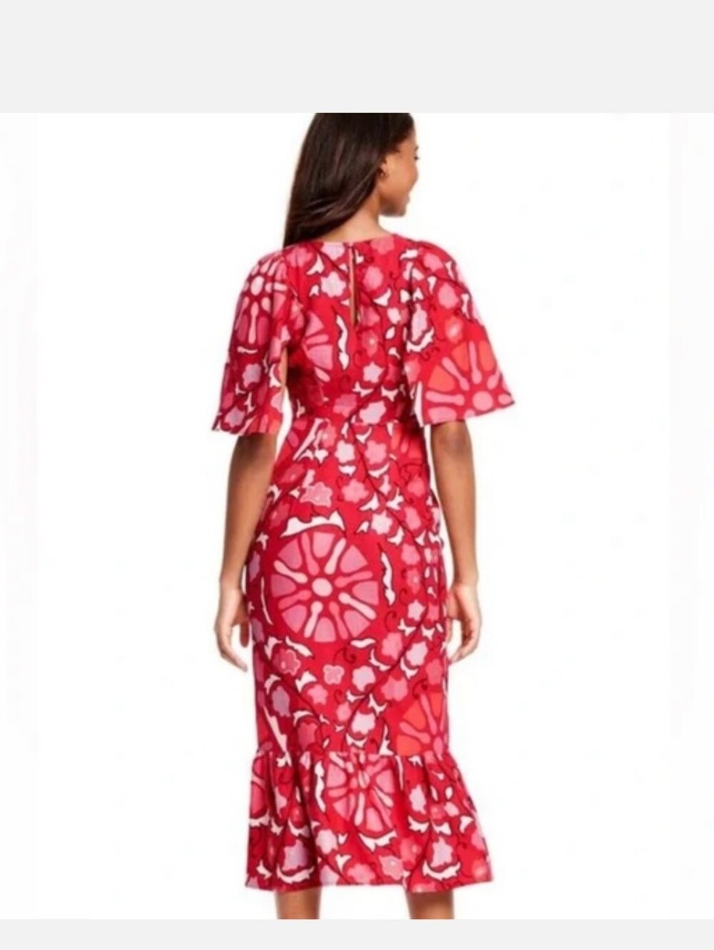 Farm Rio Red Midi Dress - Picture 2 of 10